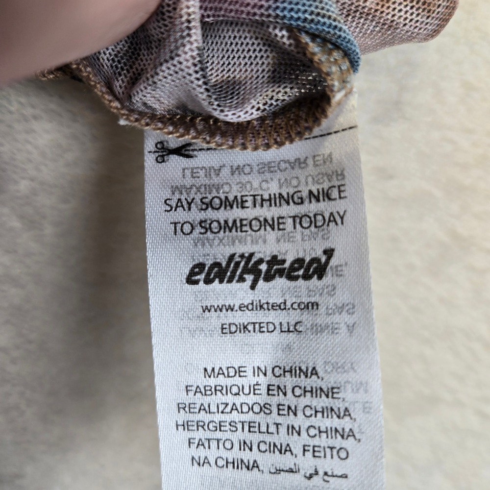 Edikted Patchwork Animal Print Sheer Camisole Top… - image 5